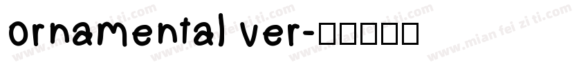 ornamental ver字体转换